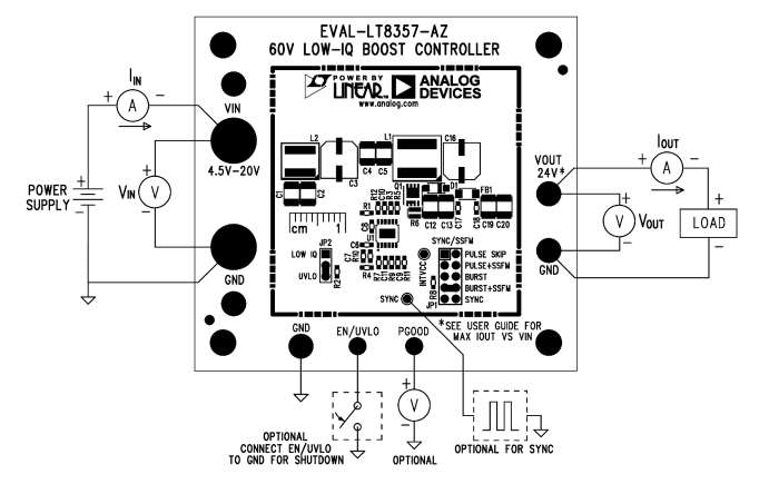 Schaltungsanordnung - Analog Devices Inc. EVAL-LT8357-AZ Evaluierungsboard